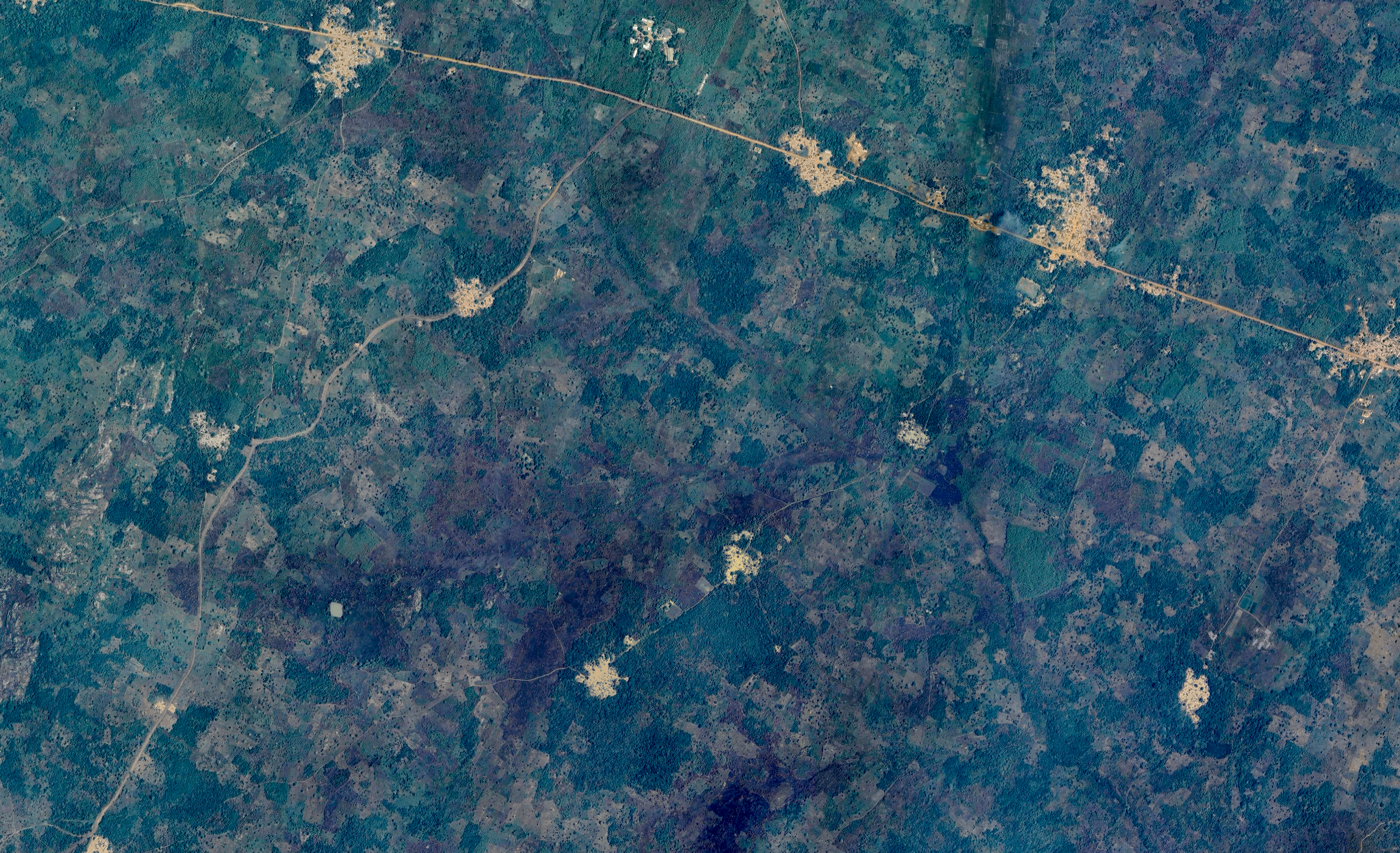 Togo Cropland Zoom Satellite